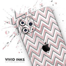 Karamfila Marble & Rose Gold Chevron v14  - Protective Skin Wrap & Decal – Compatible with iPhone SE to iPhone 17 Pro Max (All Models)
