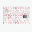 Karamfila Marble & Rose Gold Hearts v3 - Premium Protective Decal Skin-Kit for the Apple Credit Card