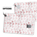 Karamfila Marble & Rose Gold Hearts v3 - Premium Protective Decal Skin-Kit for the Apple Credit Card
