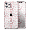 Karamfila Marble & Rose Gold Hearts v3  - Protective Skin Wrap & Decal – Compatible with iPhone SE to iPhone 17 Pro Max (All Models)