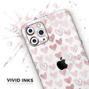 Karamfila Marble & Rose Gold Hearts v3  - Protective Skin Wrap & Decal – Compatible with iPhone SE to iPhone 17 Pro Max (All Models)