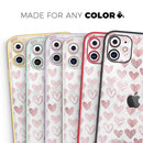 Karamfila Marble & Rose Gold Hearts v3  - Protective Skin Wrap & Decal – Compatible with iPhone SE to iPhone 17 Pro Max (All Models)