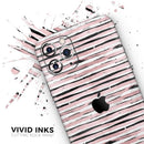 Karamfila Marble & Rose Gold Striped v8 - Vinyl Skin Wrap for iPhone 17 Pro Max, 17 Pro, 17 Air, 17, 16 & All Models — Soft Matte or Ultra Gloss