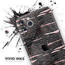 Karamfila Marble & Rose Gold Striped v9  - Protective Skin Wrap & Decal – Compatible with iPhone SE to iPhone 17 Pro Max (All Models)