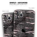 Karamfila Marble & Rose Gold Striped v9  - Protective Skin Wrap & Decal – Compatible with iPhone SE to iPhone 17 Pro Max (All Models)