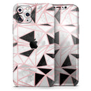 Karamfila Marble & Rose Gold v2  - Protective Skin Wrap & Decal – Compatible with iPhone SE to iPhone 17 Pro Max (All Models)