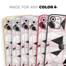 Karamfila Marble & Rose Gold v2  - Protective Skin Wrap & Decal – Compatible with iPhone SE to iPhone 17 Pro Max (All Models)