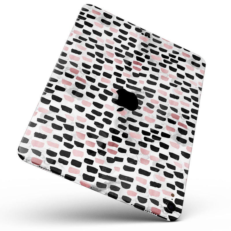 Karamfila Marble & Rose Gold v4 - Full Body Skin Decal for the Apple iPad Pro 12.9", 11", 10.5", 9.7", Air or Mini (All Models Available)