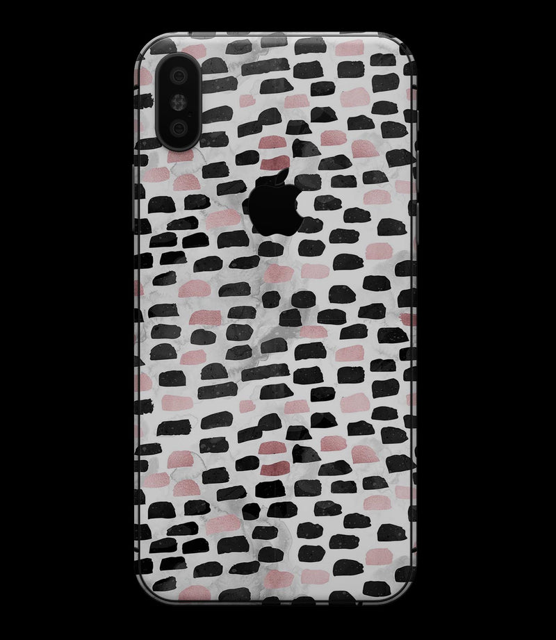 Karamfila Marble & Rose Gold v4 - iPhone XS MAX, XS/X, 8/8+, 7/7+, 5/5S/SE Skin-Kit (All iPhones Available)