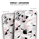 Karamfila Marble & Rose Gold v7  - Protective Skin Wrap & Decal – Compatible with iPhone SE to iPhone 17 Pro Max (All Models)