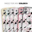 Karamfila Marble & Rose Gold v7  - Protective Skin Wrap & Decal – Compatible with iPhone SE to iPhone 17 Pro Max (All Models)