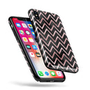 Karamfila Marble & Rose Gold Chevron v10 - iPhone X Swappable Hybrid Case