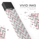 Karamfila Marble & Rose Gold Chevron v14 - Premium Decal Protective Skin-Wrap Sticker compatible with the Juul Labs vaping device