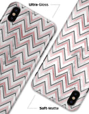 Karamfila Marble & Rose Gold Chevron v14 - iPhone X Clipit Case