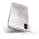 Karamfila Marble & Rose Gold Chevron v14 - iPhone X Swappable Hybrid Case