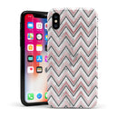 Karamfila Marble & Rose Gold Chevron v14 - iPhone X Swappable Hybrid Case