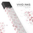 Karamfila Marble & Rose Gold Hearts v3 - Premium Decal Protective Skin-Wrap Sticker compatible with the Juul Labs vaping device