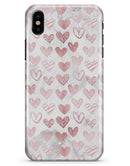 Karamfila Marble & Rose Gold Hearts v3 - iPhone X Clipit Case