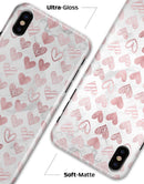 Karamfila Marble & Rose Gold Hearts v3 - iPhone X Clipit Case
