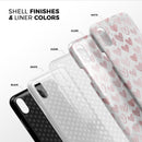 Karamfila Marble & Rose Gold Hearts v3 - iPhone X Swappable Hybrid Case