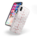 Karamfila Marble & Rose Gold Hearts v3 - iPhone X Swappable Hybrid Case