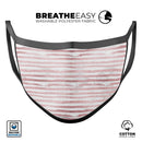 Karamfila Marble & Rose Gold Striped v5 - Made in USA Mouth Cover Unisex Anti-Dust Cotton Blend Reusable & Washable Face Mask with Adjustable Sizing for Adult or Child