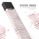 Karamfila Marble & Rose Gold Striped v5 - Premium Decal Protective Skin-Wrap Sticker compatible with the Juul Labs vaping device