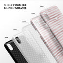 Karamfila Marble & Rose Gold Striped v5 - iPhone X Swappable Hybrid Case