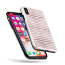 Karamfila Marble & Rose Gold Striped v5 - iPhone X Swappable Hybrid Case
