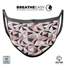 Karamfila Marble & Rose Gold v13 - Made in USA Mouth Cover Unisex Anti-Dust Cotton Blend Reusable & Washable Face Mask with Adjustable Sizing for Adult or Child