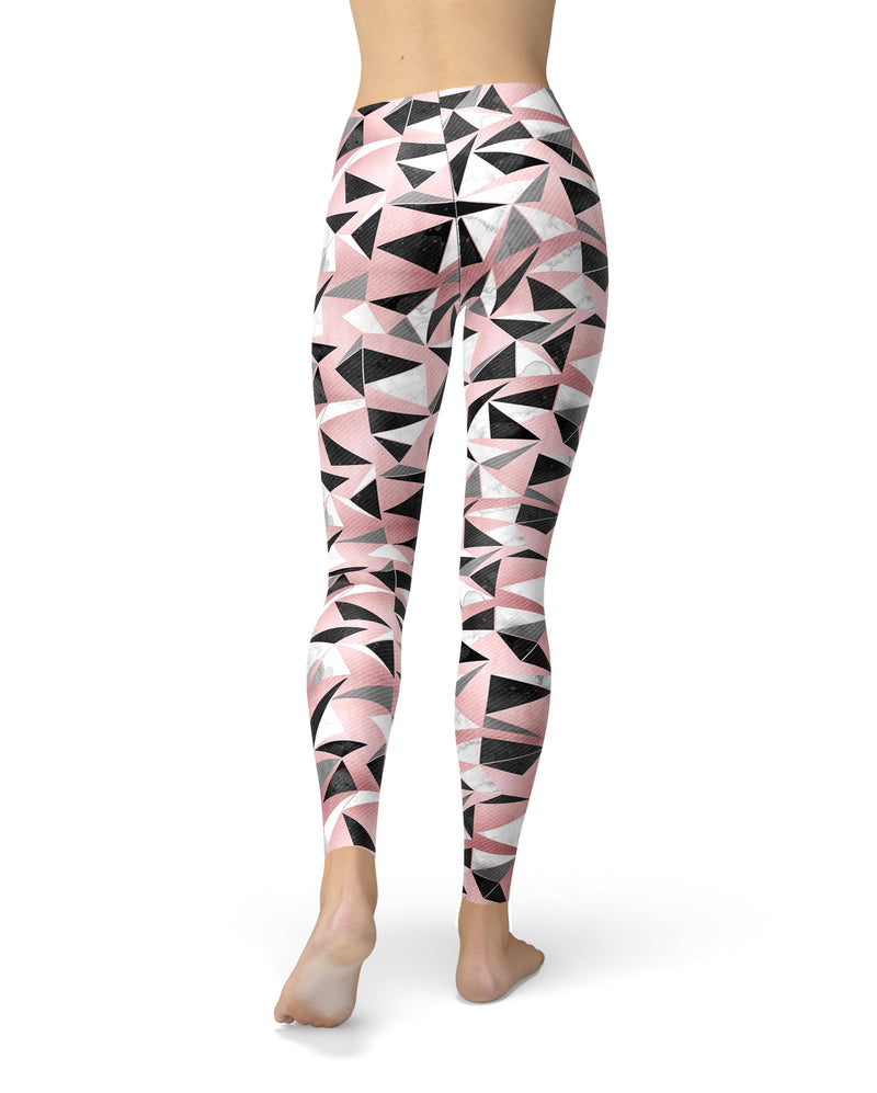 Karamfila Marble & Rose Gold v13 - All Over Print Womens Leggings / Yoga or Workout Pants