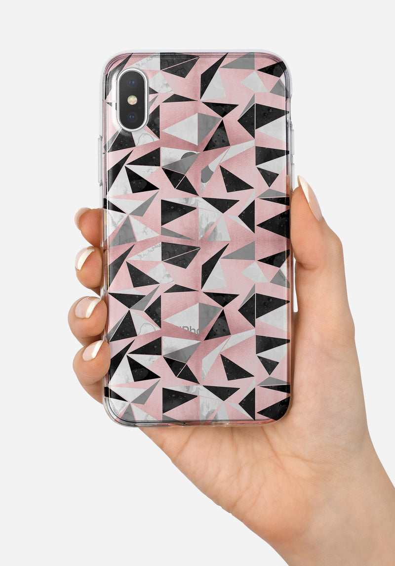 Karamfila Marble & Rose Gold v13 - Crystal Clear Hard Case for the iPhone XS MAX, XS & More (ALL AVAILABLE)