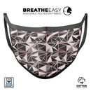 Karamfila Marble & Rose Gold v1 - Made in USA Mouth Cover Unisex Anti-Dust Cotton Blend Reusable & Washable Face Mask with Adjustable Sizing for Adult or Child