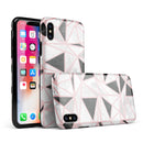 Karamfila Marble & Rose Gold v2 - iPhone X Swappable Hybrid Case