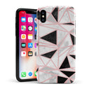 Karamfila Marble & Rose Gold v2 - iPhone X Swappable Hybrid Case