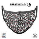Karamfila Marble & Rose Gold v6 - Made in USA Mouth Cover Unisex Anti-Dust Cotton Blend Reusable & Washable Face Mask with Adjustable Sizing for Adult or Child