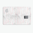 Karamfila Silver & Pink Marble V10 - Premium Protective Decal Skin-Kit for the Apple Credit Card