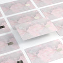 Karamfila Silver & Pink Marble V12 - Premium Protective Decal Skin-Kit for the Apple Credit Card