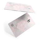 Karamfila Silver & Pink Marble V12 - Premium Protective Decal Skin-Kit for the Apple Credit Card