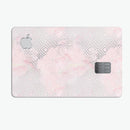 Karamfila Silver & Pink Marble V12 - Premium Protective Decal Skin-Kit for the Apple Credit Card