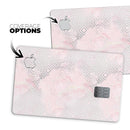 Karamfila Silver & Pink Marble V12 - Premium Protective Decal Skin-Kit for the Apple Credit Card