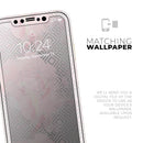 Karamfila Silver & Pink Marble V12  - Protective Skin Wrap & Decal – Compatible with iPhone SE to iPhone 17 Pro Max (All Models)