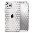 Karamfila Silver & Pink Marble V13  - Protective Skin Wrap & Decal – Compatible with iPhone SE to iPhone 17 Pro Max (All Models)