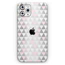 Karamfila Silver & Pink Marble V13  - Protective Skin Wrap & Decal – Compatible with iPhone SE to iPhone 17 Pro Max (All Models)