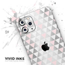 Karamfila Silver & Pink Marble V13  - Protective Skin Wrap & Decal – Compatible with iPhone SE to iPhone 17 Pro Max (All Models)