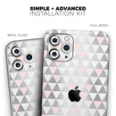Karamfila Silver & Pink Marble V13  - Protective Skin Wrap & Decal – Compatible with iPhone SE to iPhone 17 Pro Max (All Models)
