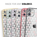 Karamfila Silver & Pink Marble V13  - Protective Skin Wrap & Decal – Compatible with iPhone SE to iPhone 17 Pro Max (All Models)