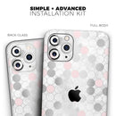 Karamfila Silver & Pink Marble V14 - Vinyl Skin Wrap for iPhone 17 Pro Max, 17 Pro, 17 Air, 17, 16 & All Models — Soft Matte or Ultra Gloss