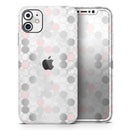 Karamfila Silver & Pink Marble V14 - Vinyl Skin Wrap for iPhone 17 Pro Max, 17 Pro, 17 Air, 17, 16 & All Models — Soft Matte or Ultra Gloss