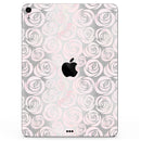 Karamfila Silver & Pink Marble V15 - Full Body Skin Decal for the Apple iPad Pro 12.9", 11", 10.5", 9.7", Air or Mini (All Models Available)